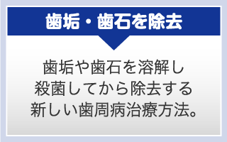 歯垢・歯石を除去